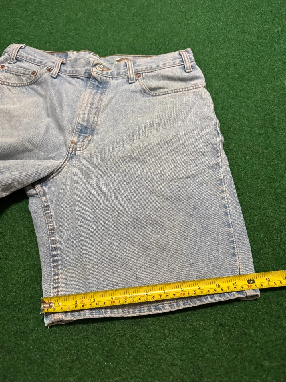 Levis Relaxed Fit Denim Shorts 36 550 Light Wash Jorts Baggy Vintage 90s